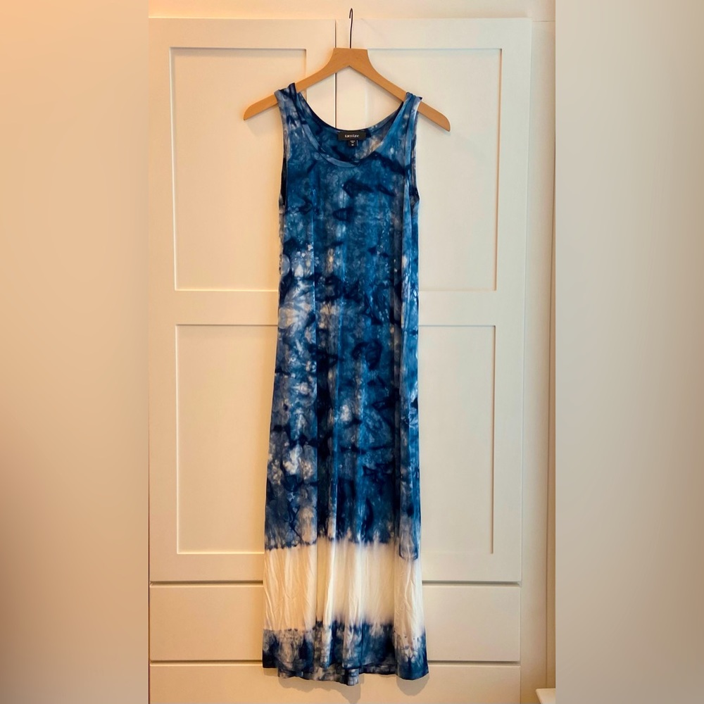 NWOT Karen Kane Front Slit Maxi Tie Dye Dress - M
